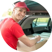 Illustration of packages in transport